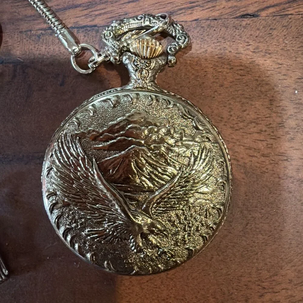 NEW Ltd.Edition Commemorative 1886-1986 Statue of Liberty Pocket Watch Free Shp